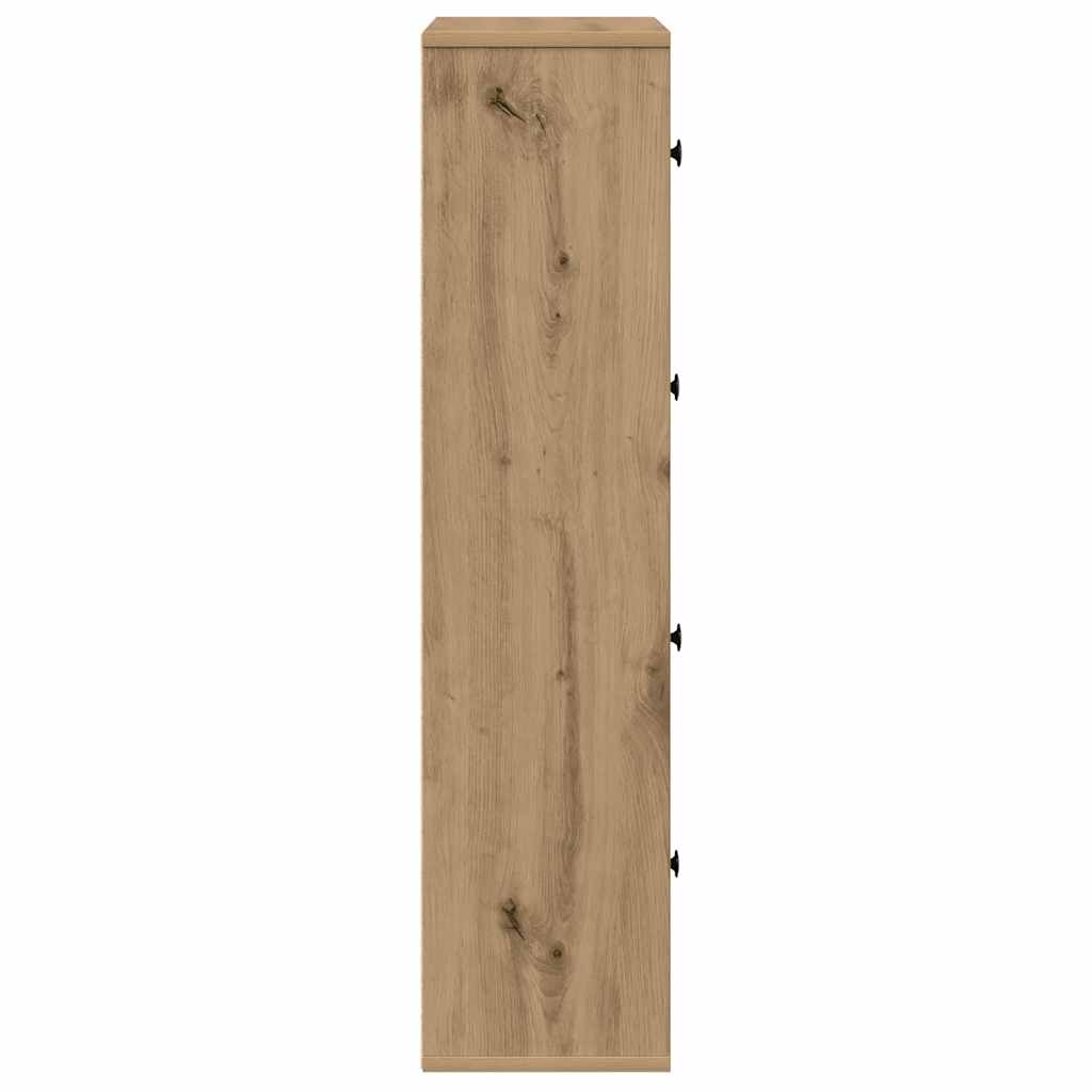 Βιβλιοθήκη Αρτισιανή Δρυς 60x24x101,5 εκ. Επεξ. Ξύλο - Pakobazaar
