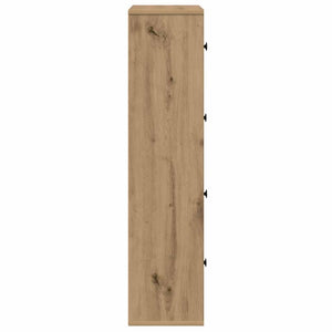 Βιβλιοθήκη Αρτισιανή Δρυς 60x24x101,5 εκ. Επεξ. Ξύλο - Pakobazaar