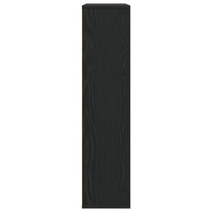 Βιβλιοθήκη Μαύρη Δρυς 89x24x101,5 εκ. Κατασκευασμένο ξύλο - Pakobazaar