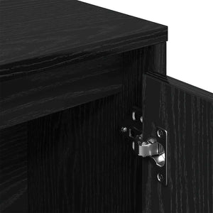 Βιβλιοθήκη Μαύρη Δρυς 89x24x101,5 εκ. Κατασκευασμένο ξύλο - Pakobazaar