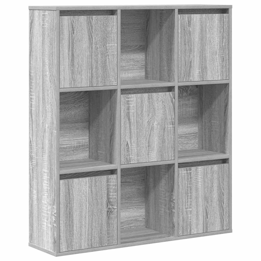 Βιβλιοθήκη Γκρι Sonoma 89x24x101,5 εκ. από Επεξεργασμένο Ξύλο