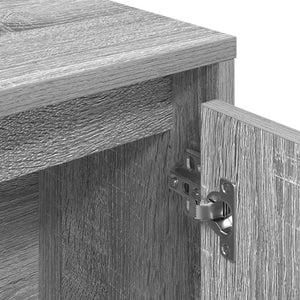 Βιβλιοθήκη Γκρι Sonoma 89x24x101,5 εκ. από Επεξεργασμένο Ξύλο