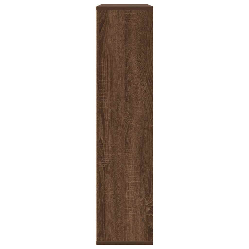 Βιβλιοθήκη Καφέ Δρυς 89x24x101,5 εκ. από Επεξεργασμένο Ξύλο - Pakobazaar