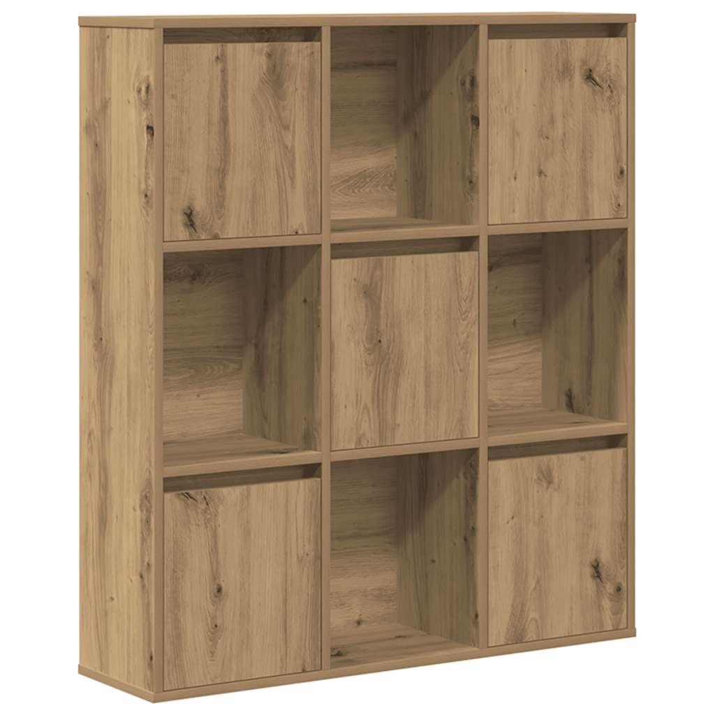 Βιβλιοθήκη Αρτισιανή Δρυς 89x24x101,5 εκ. Επεξ. Ξύλο