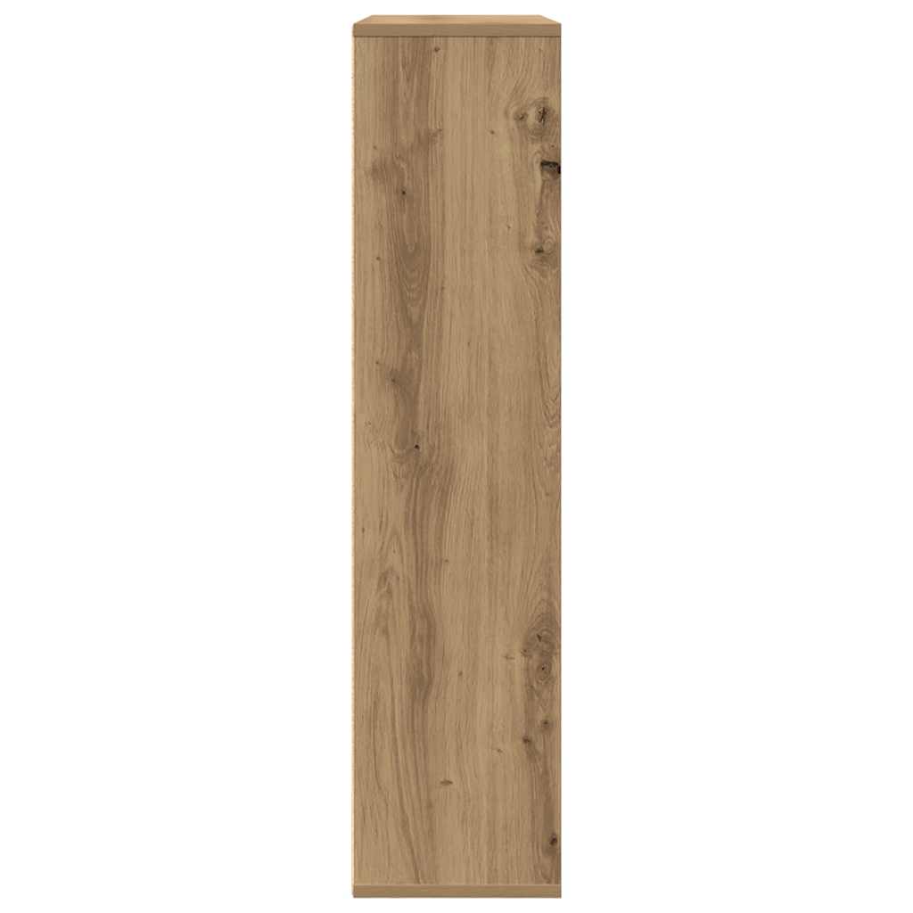 Βιβλιοθήκη Αρτισιανή Δρυς 89x24x101,5 εκ. Επεξ. Ξύλο