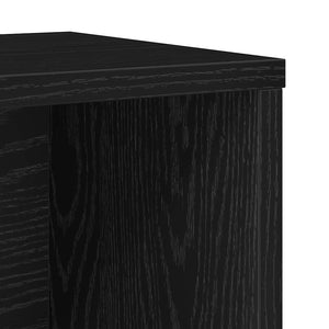 Βιβλιοθήκη Μαύρη Δρυς 60x24x85 εκ. Κατασκευασμένο ξύλο - Pakobazaar
