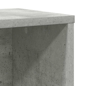 Βιβλιοθήκη Γκρι Σκυροδέματος 60x24x85 εκ. Επεξεργ. Ξύλο