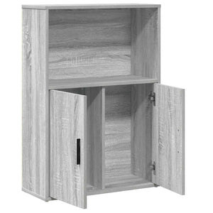 Βιβλιοθήκη Γκρι Sonoma 60x24x85 εκ. από Επεξεργασμένο Ξύλο