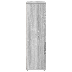 Βιβλιοθήκη Γκρι Sonoma 60x24x85 εκ. από Επεξεργασμένο Ξύλο