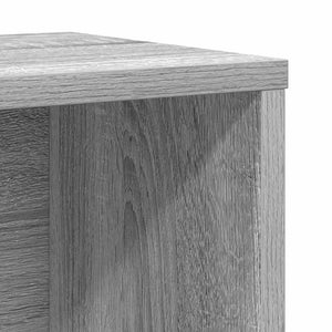 Βιβλιοθήκη Γκρι Sonoma 60x24x85 εκ. από Επεξεργασμένο Ξύλο