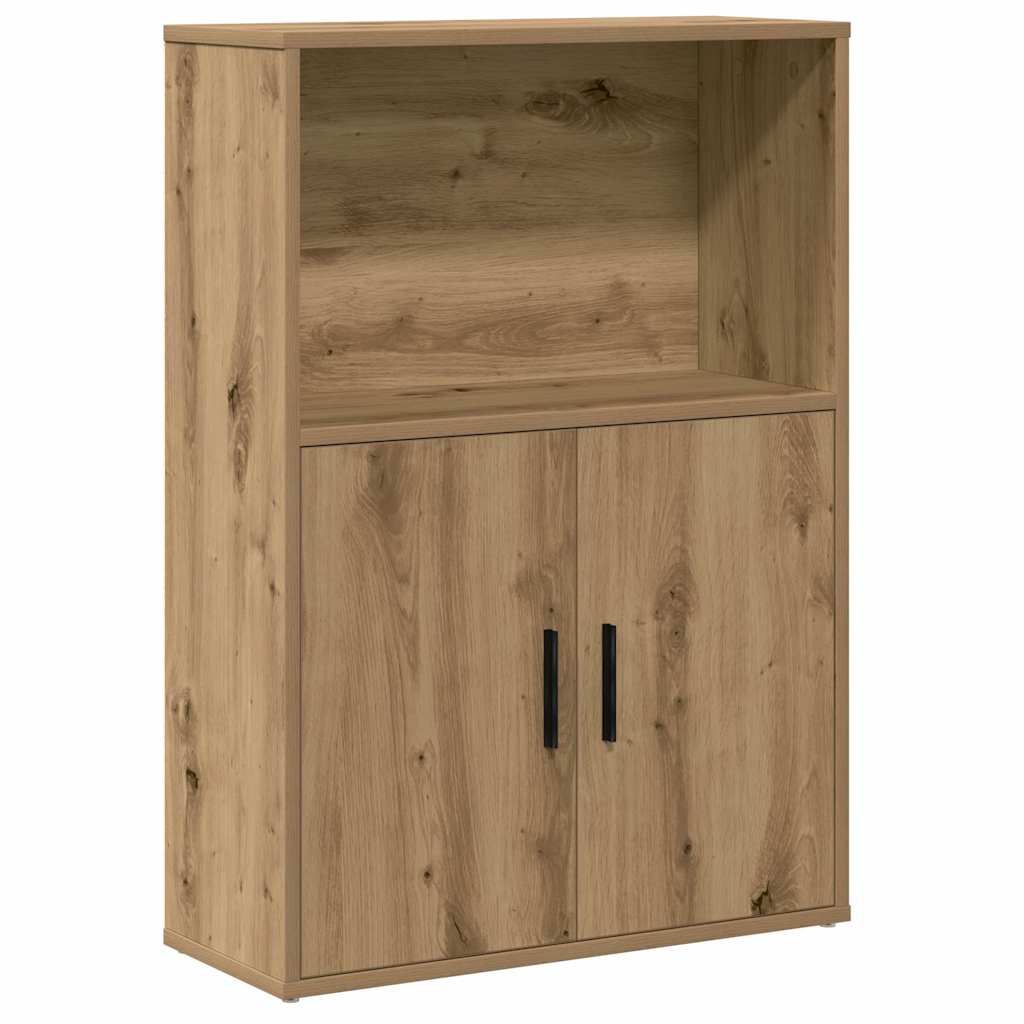 Βιβλιοθήκη Αρτισιανή Δρυς 60x24x85 εκ. Επεξ. Ξύλο