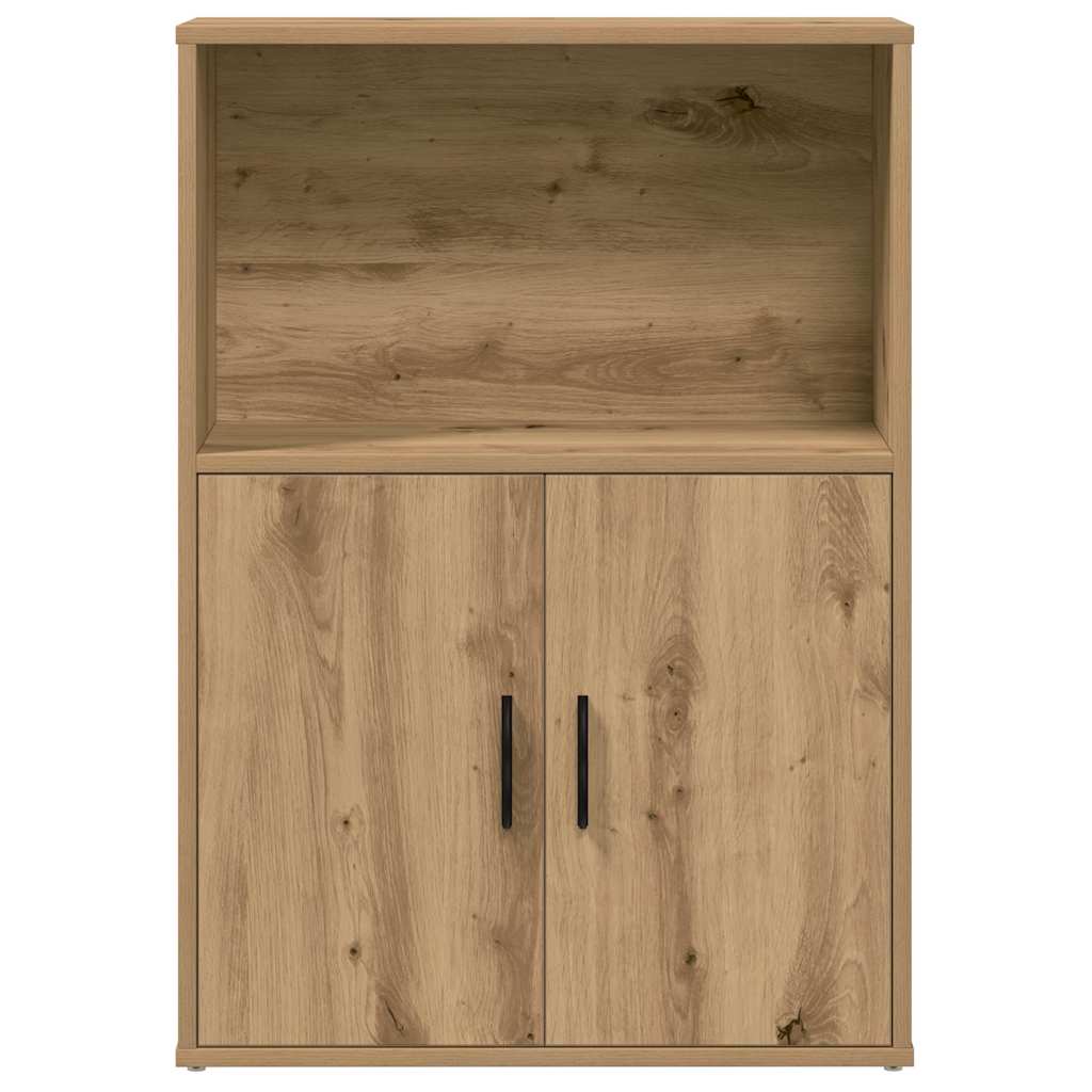 Βιβλιοθήκη Αρτισιανή Δρυς 60x24x85 εκ. Επεξ. Ξύλο