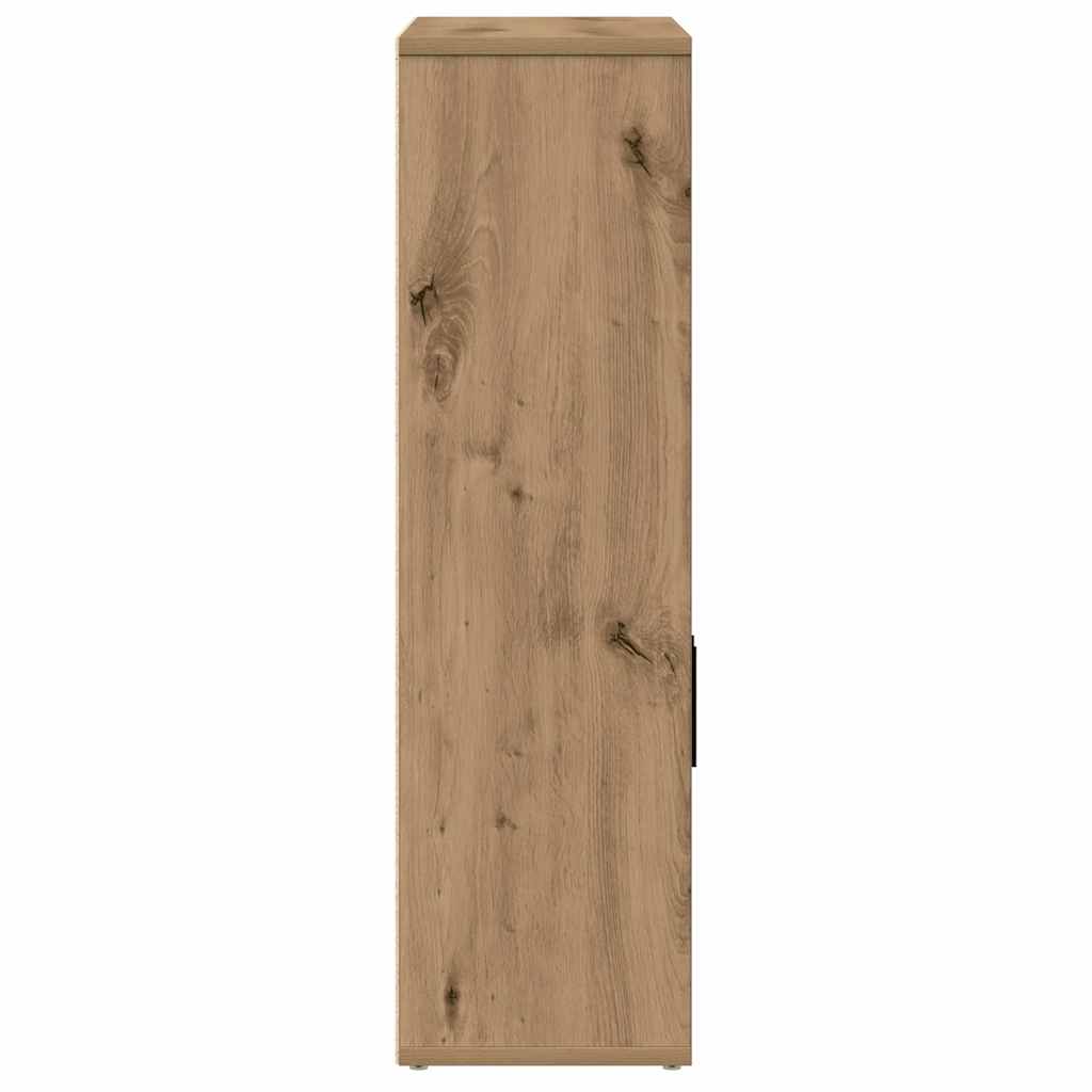 Βιβλιοθήκη Αρτισιανή Δρυς 60x24x85 εκ. Επεξ. Ξύλο