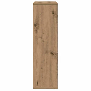 Βιβλιοθήκη Αρτισιανή Δρυς 60x24x85 εκ. Επεξ. Ξύλο