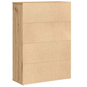 Βιβλιοθήκη Αρτισιανή Δρυς 60x24x85 εκ. Επεξ. Ξύλο