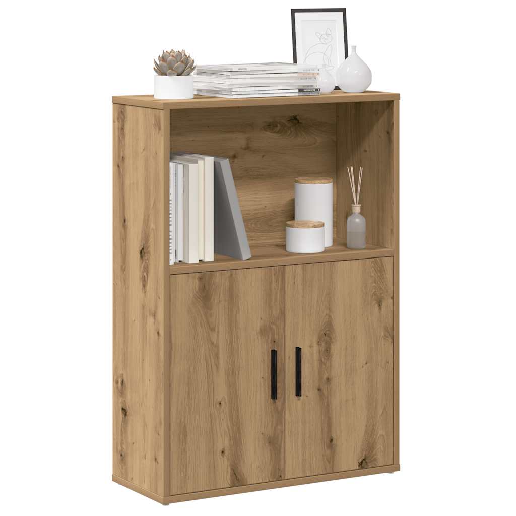 Βιβλιοθήκη Αρτισιανή Δρυς 60x24x85 εκ. Επεξ. Ξύλο