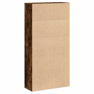 Βιβλιοθήκη Καπνιστή Δρυς 60x24x120 εκ. από Επεξεργασμένο Ξύλο