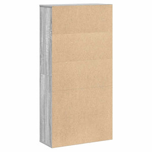 Βιβλιοθήκη Γκρι Sonoma 60x24x120 εκ. από Επεξεργασμένο Ξύλο