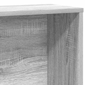 Βιβλιοθήκη Γκρι Sonoma 60x24x120 εκ. από Επεξεργασμένο Ξύλο