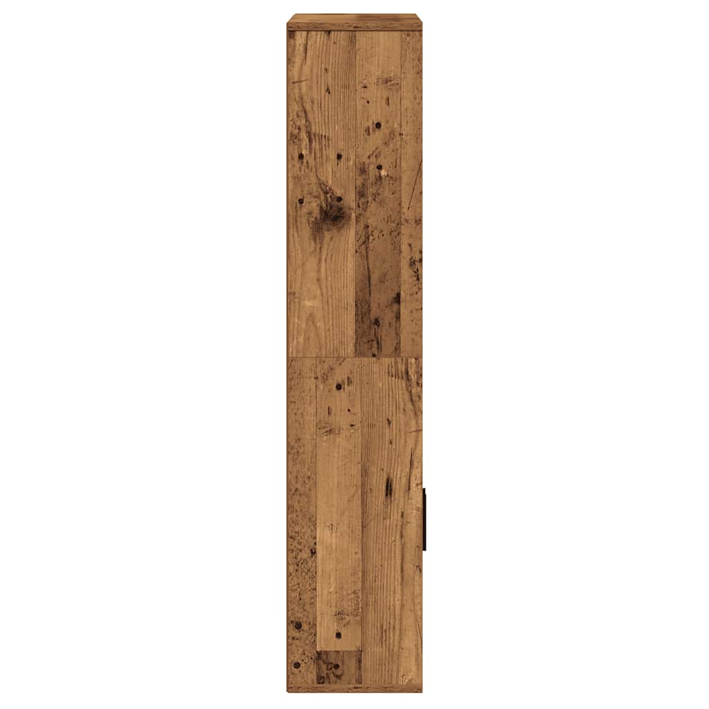 Βιβλιοθήκη Όψη Παλαιού Ξύλου 60x24x120 εκ. Επεξεργασμένο Ξύλο