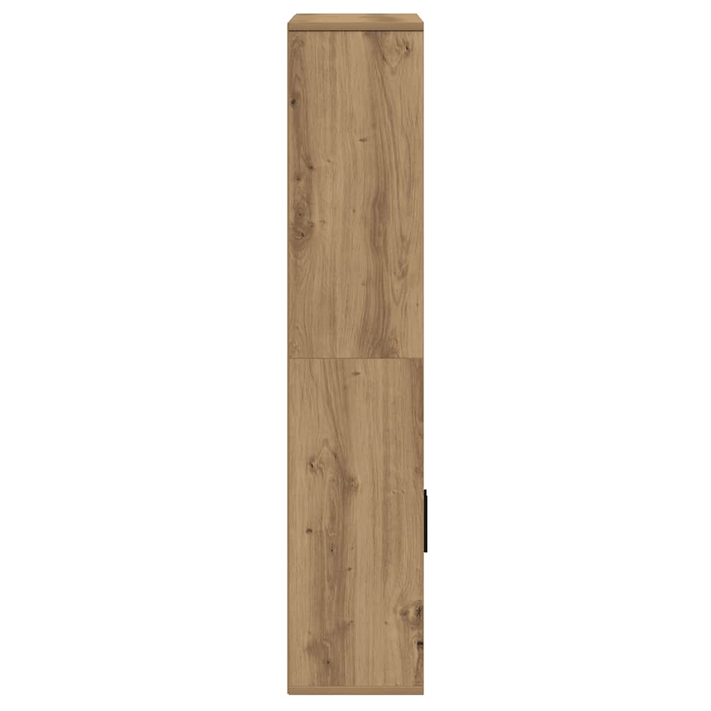 Βιβλιοθήκη Αρτισιανή Δρυς 60x24x120 εκ. Επεξ. Ξύλο - Pakobazaar