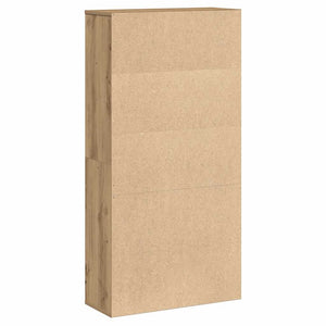 Βιβλιοθήκη Αρτισιανή Δρυς 60x24x120 εκ. Επεξ. Ξύλο - Pakobazaar