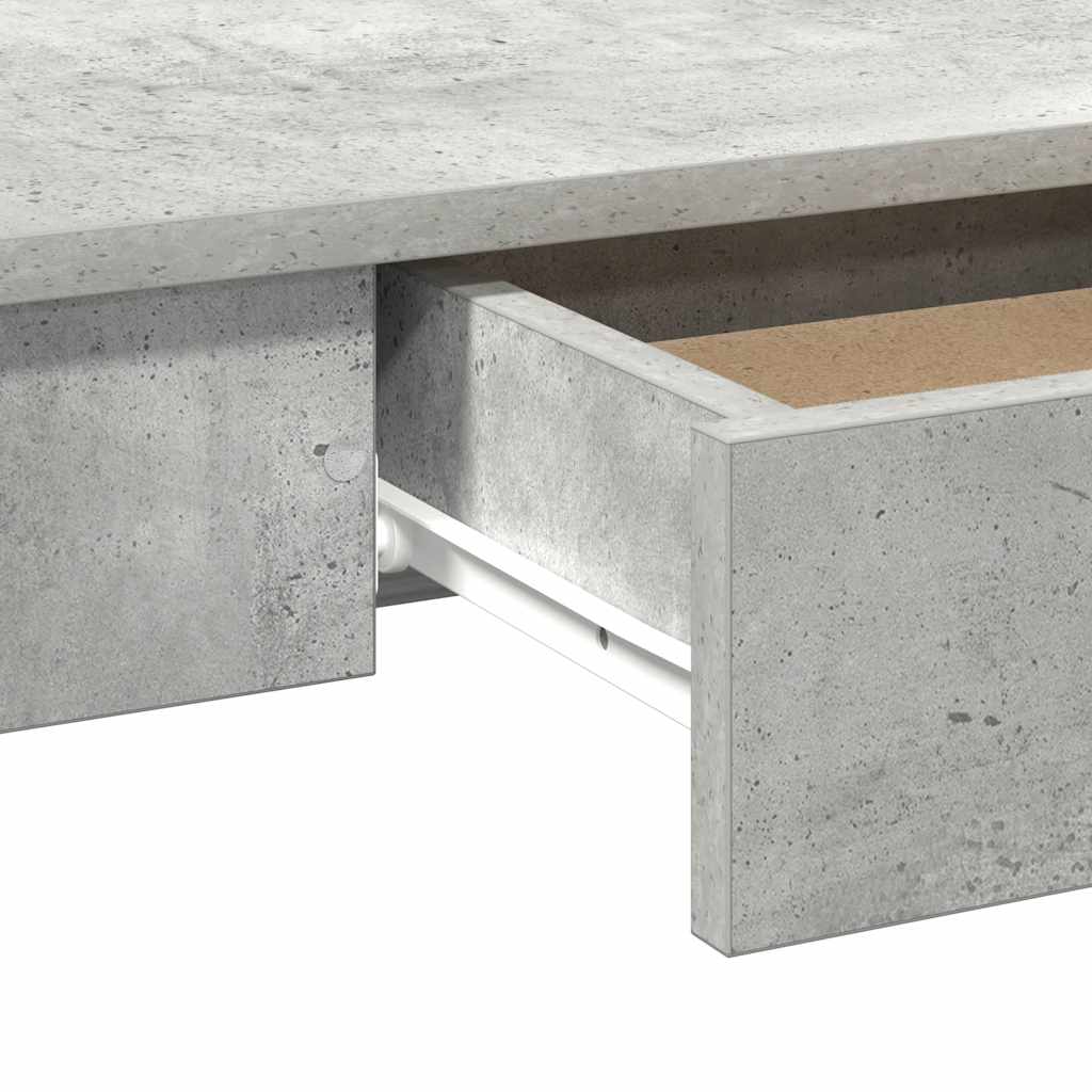Γραφείο Γκρι του Σκυροδέματος 100x45x75 εκ. από Μοριοσανίδα