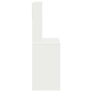 Γραφείο  με ράφια Λευκό 100x45x140 cm Κατασκευασμένο ξύλο - Pakobazaar