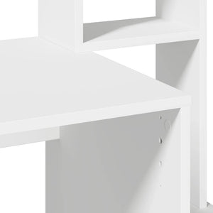 Γραφείο  με ράφια Λευκό 100x45x140 cm Κατασκευασμένο ξύλο - Pakobazaar