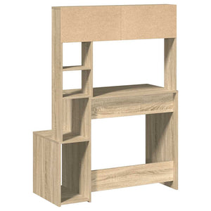 Γραφείο με Ράφια Sonoma Δρυς 100x45x140 εκ. Επεξεργασμένο Ξύλο - Pakobazaar