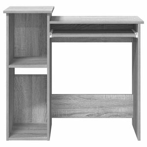 Γραφείο με Ράφια Γκρι Sonoma 84x40x78 εκ. Επεξεργασμένο Ξύλο - Pakobazaar