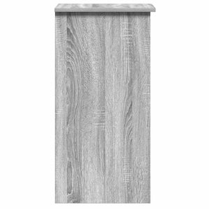Γραφείο με Ράφια Γκρι Sonoma 84x40x78 εκ. Επεξεργασμένο Ξύλο - Pakobazaar
