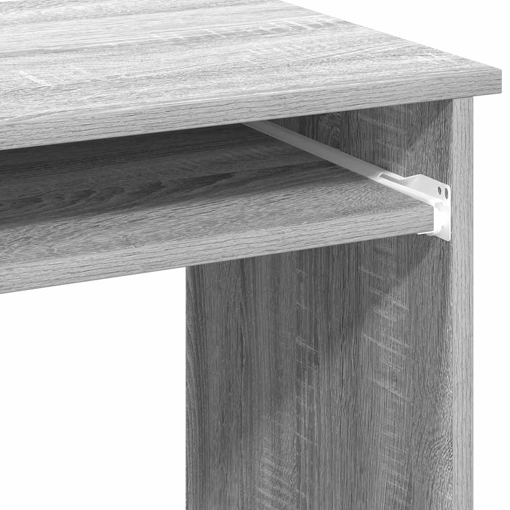 Γραφείο με Ράφια Γκρι Sonoma 84x40x78 εκ. Επεξεργασμένο Ξύλο - Pakobazaar