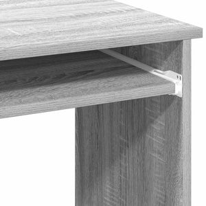 Γραφείο με Ράφια Γκρι Sonoma 84x40x78 εκ. Επεξεργασμένο Ξύλο - Pakobazaar