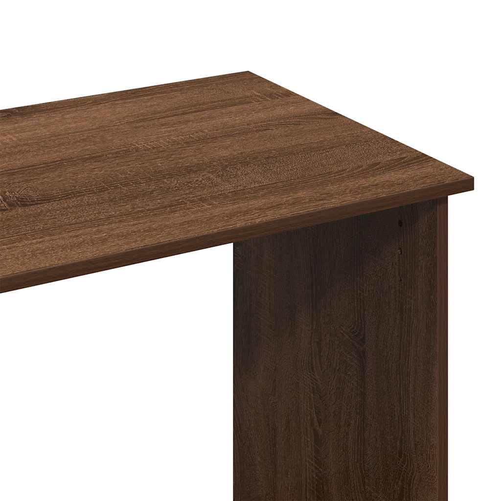 Γραφείο Καφέ Δρυς 102x50x75 εκ. από Επεξεργασμένο Ξύλο