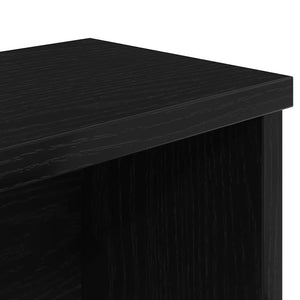 Ράφι κουζίνας στοιβαζόμενο μαύρο 50x15x16εκ Κατασκευασμένο ξύλο