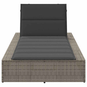 Ξαπλώστρα με αιωρούμενο μαξιλάρι Γκρι Poly Rattan - Pakobazaar