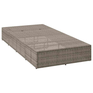 Ξαπλώστρα με αιωρούμενο μαξιλάρι Γκρι Poly Rattan - Pakobazaar