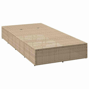 Ξαπλώστρα με αιωρούμενο μαξιλάρι Μπεζ Poly Rattan
