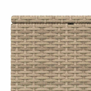 Ξαπλώστρα με αιωρούμενο μαξιλάρι Μπεζ Poly Rattan