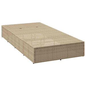 Ξαπλώστρα με αιωρούμενο μαξιλάρι Μπεζ Poly Rattan