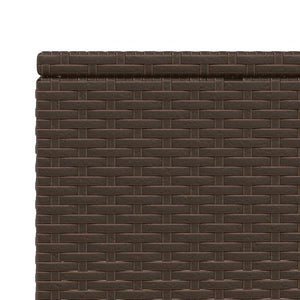 Ξαπλώστρα με πλωτό μαξιλάρι Brown Poly Rattan
