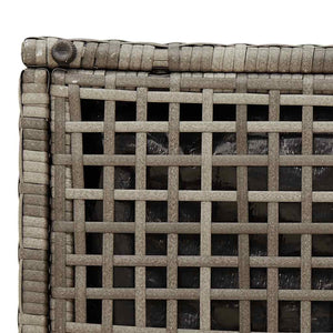 σκαμπό κήπου με μαξιλάρια 2 τεμάχια Γκρι 40x40x43 cm