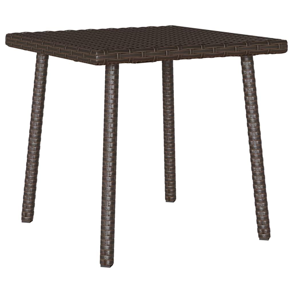 Κήπος Τραπέζι καφέ ορθογώνιο καφέ 40x40x37 cm Poly Rattan