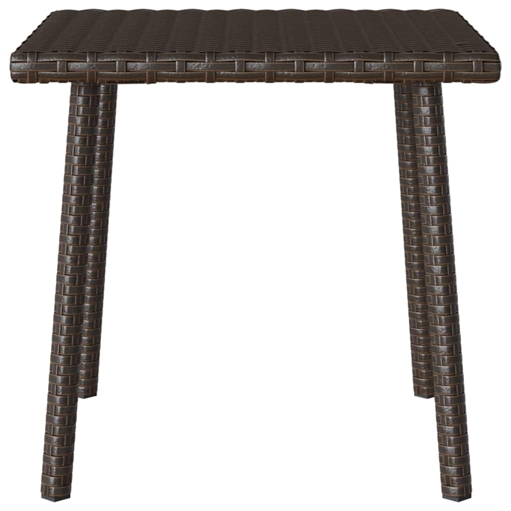 Κήπος Τραπέζι καφέ ορθογώνιο καφέ 40x40x37 cm Poly Rattan