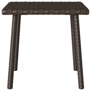 Κήπος Τραπέζι καφέ ορθογώνιο καφέ 40x40x37 cm Poly Rattan