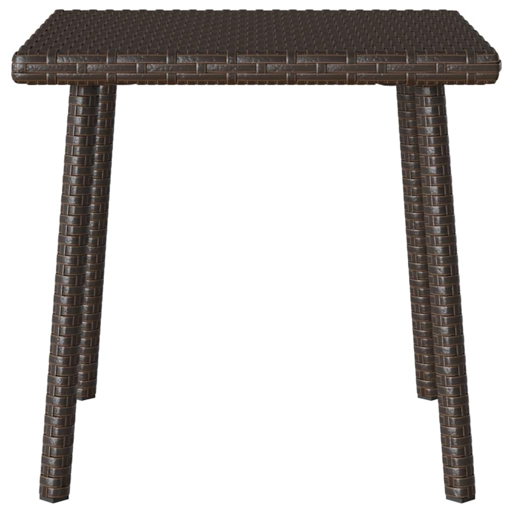 Κήπος Τραπέζι καφέ ορθογώνιο καφέ 40x40x37 cm Poly Rattan