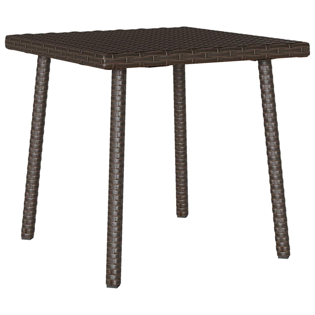 Κήπος Τραπέζι καφέ ορθογώνιο καφέ 40x40x37 cm Poly Rattan