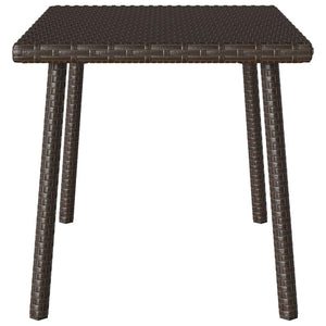 Κήπος Τραπέζι καφέ ορθογώνιο καφέ 60x40x37 cm Poly Rattan