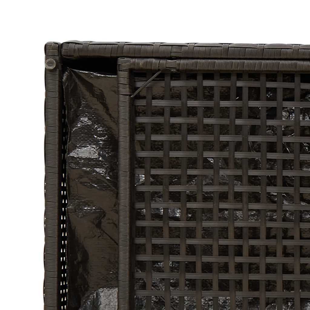 Εξωτερικός πάγκος αποθήκευσης με μαξιλάρι Μαύρο 100 cm